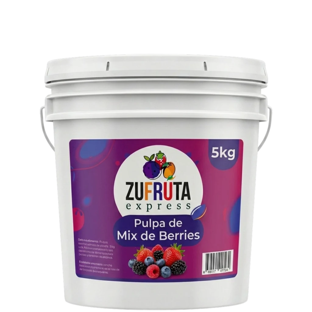 Cubeta de 5 kg de pulpa Zufruta Express para negocios